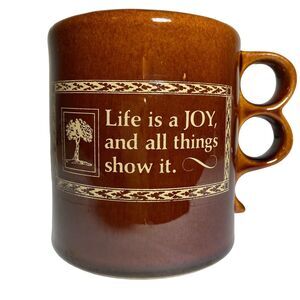 Vintage 1980’s Aramis Shaving Mug Life is a JOY and all things show it USA Rare*